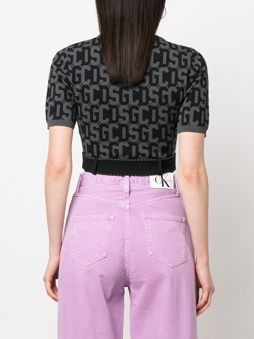 MATILDA MONOGRAM CROPPED TOP