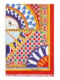 Dolce & Gabbana Sicilian carretto-print beach towel - Red