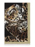 Dolce & Gabbana leopard-print beach towel - Black