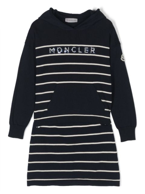 Moncler Enfant striped knit two-piece set