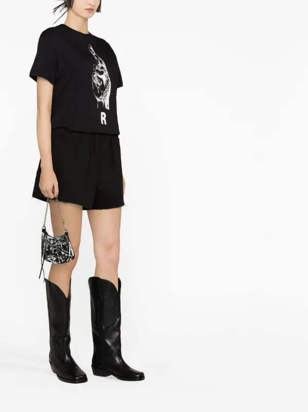 Raf Simons graphic-print Cotton T-shirt | Black | FARFETCH