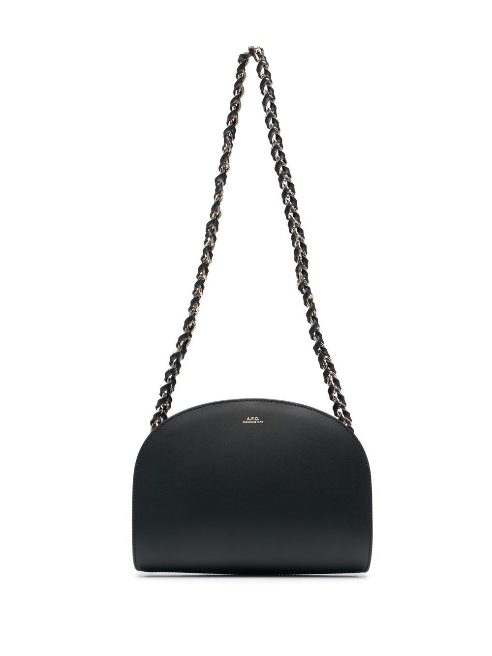 Shop Apc Demi Lune Shoulder Bag In 黑色