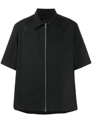 Givenchy zip up Cotton Shirt Black FARFETCH