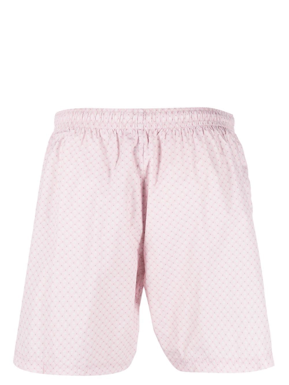 Shop Alexander Mcqueen Skull-print Swim Shorts In Pink