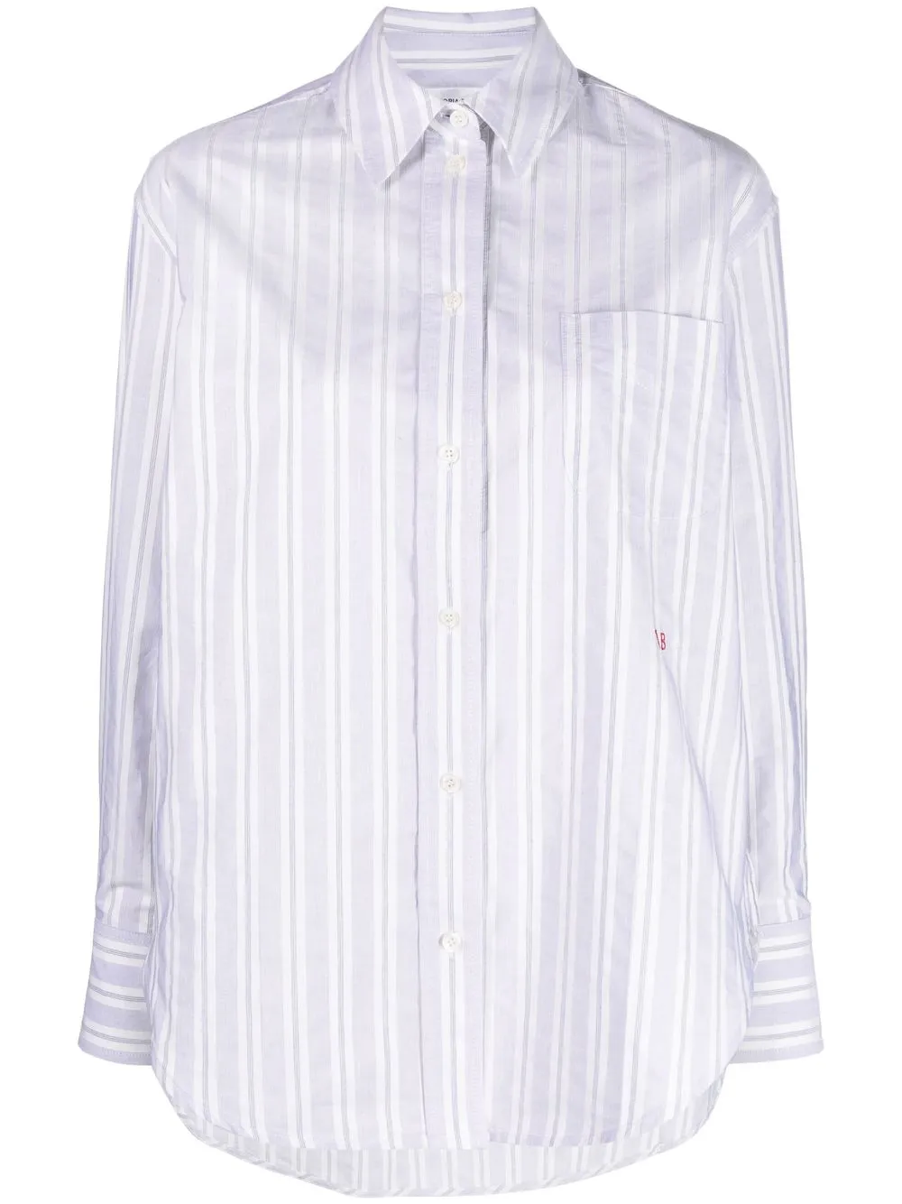 

Victoria Beckham oversized striped shirt - White