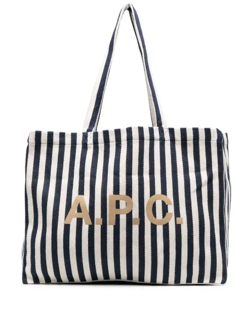 A.P.C. striped tote bag