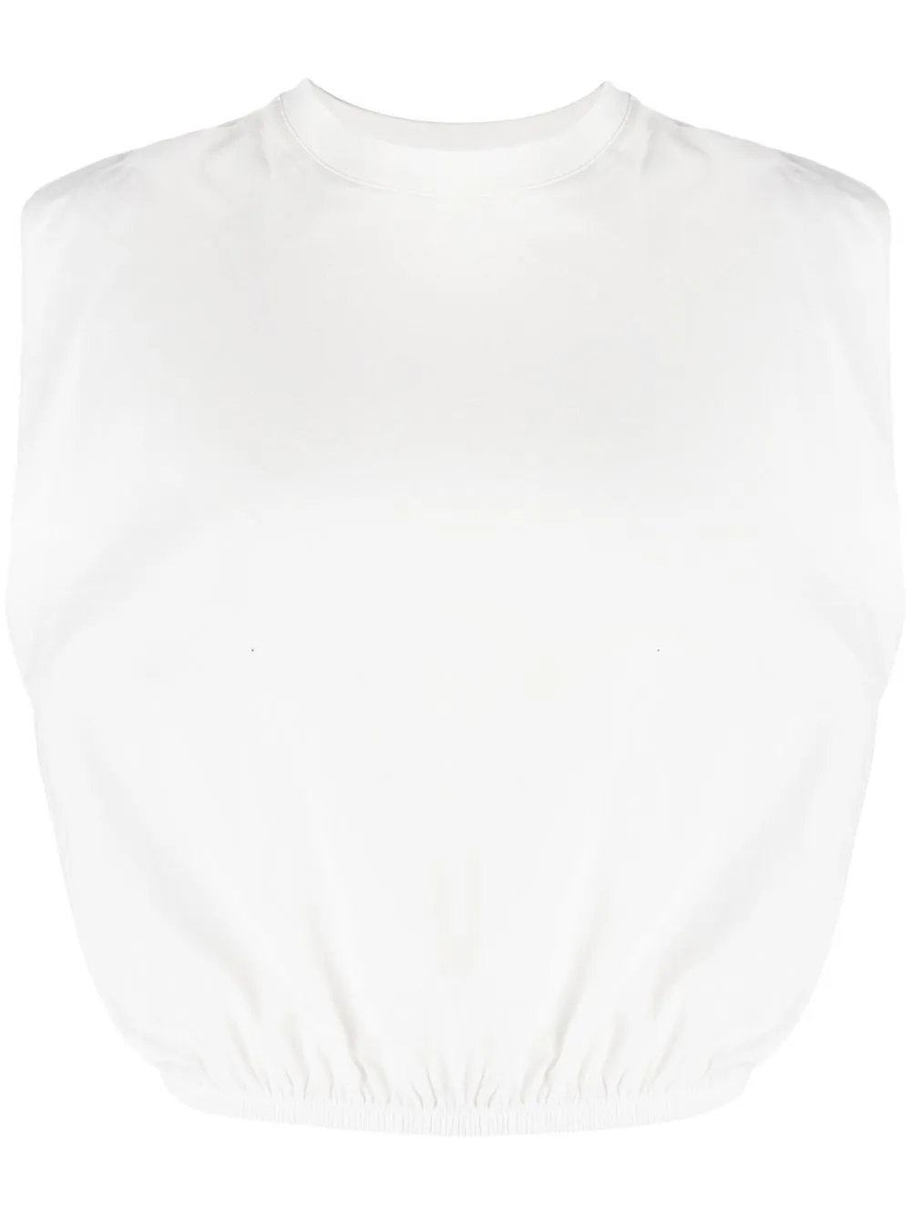 

Thom Krom elasticated hem tank top - White