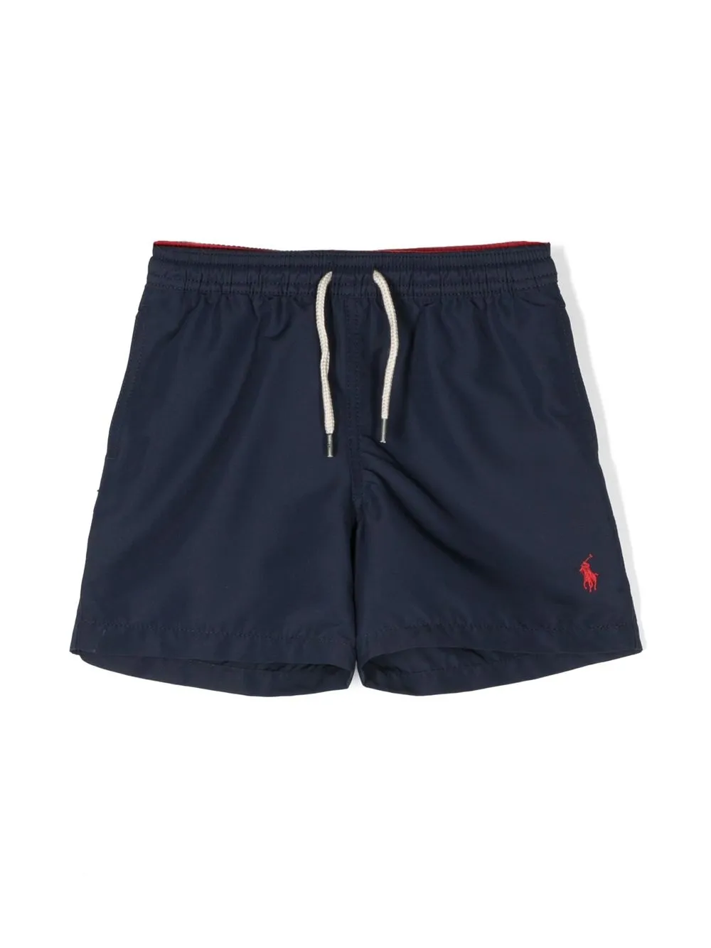 

Ralph Lauren Kids logo-embroidered drawstring swim shorts - Blue