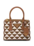 Prada Symbole embroidered mini bag - Brown