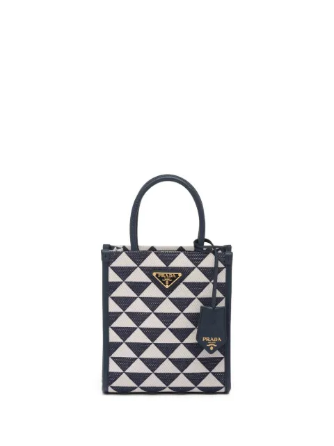 Prada Symbole embroidered mini bag