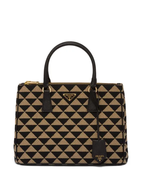 Prada medium Symbole embroidered tote bag
