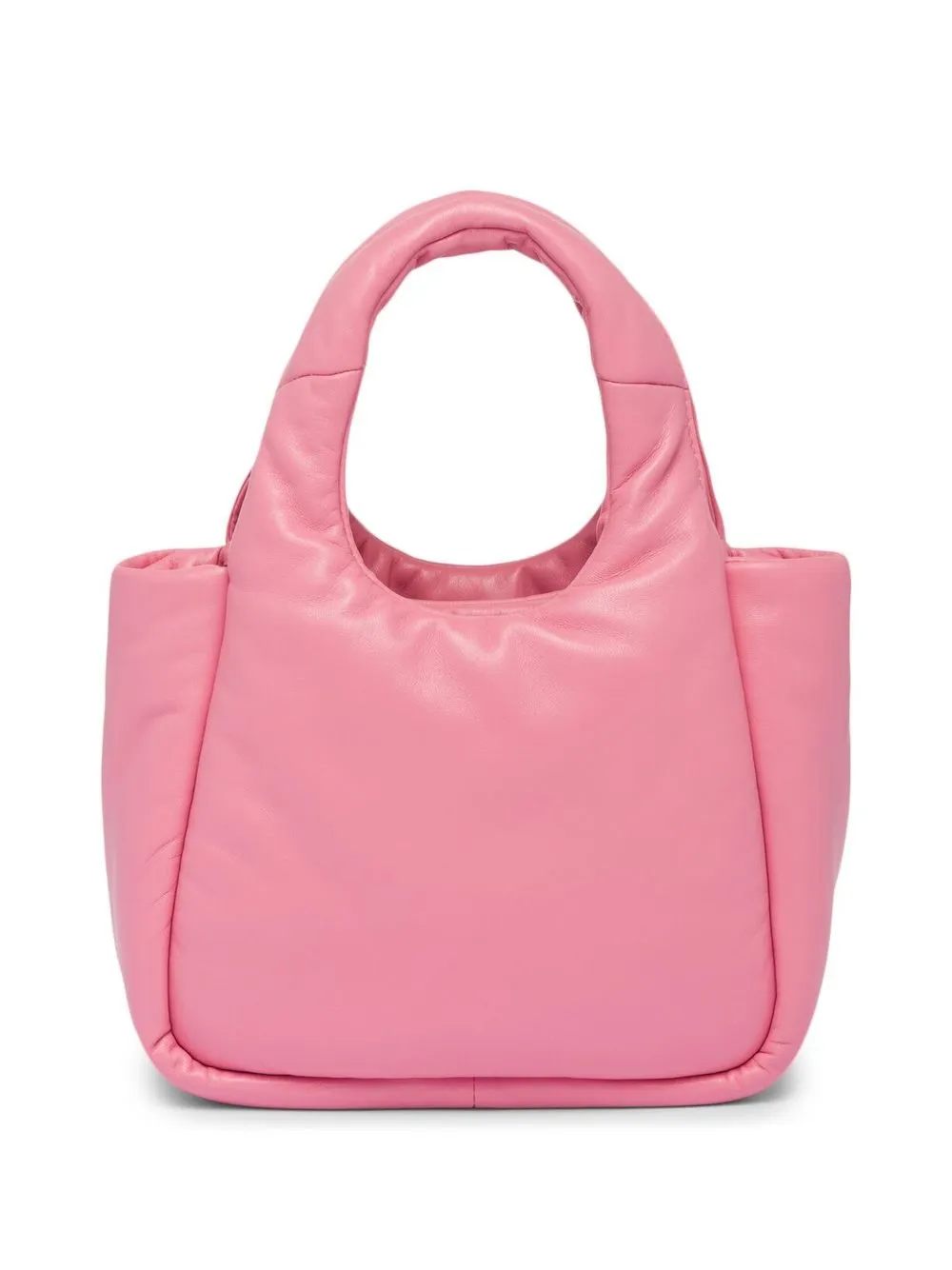 Shop Prada Small Soft Padded Leather Bag In Pink