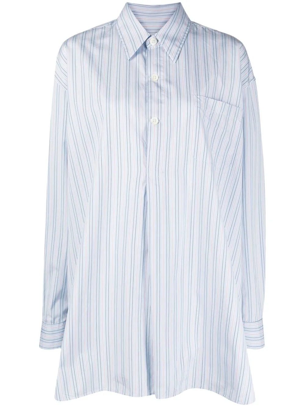 

OUR LEGACY striped oversized long-sleeve shirt - Blue