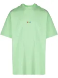 MSGM embroidered-logo cotton T-shirt - Green