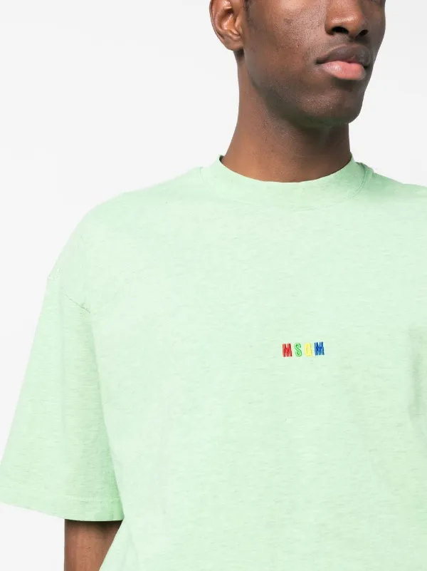 MSGM★ロゴT★限定色希少グリーンです MSGM ロゴ Tシャツ | グリーン | FARFETCH JP