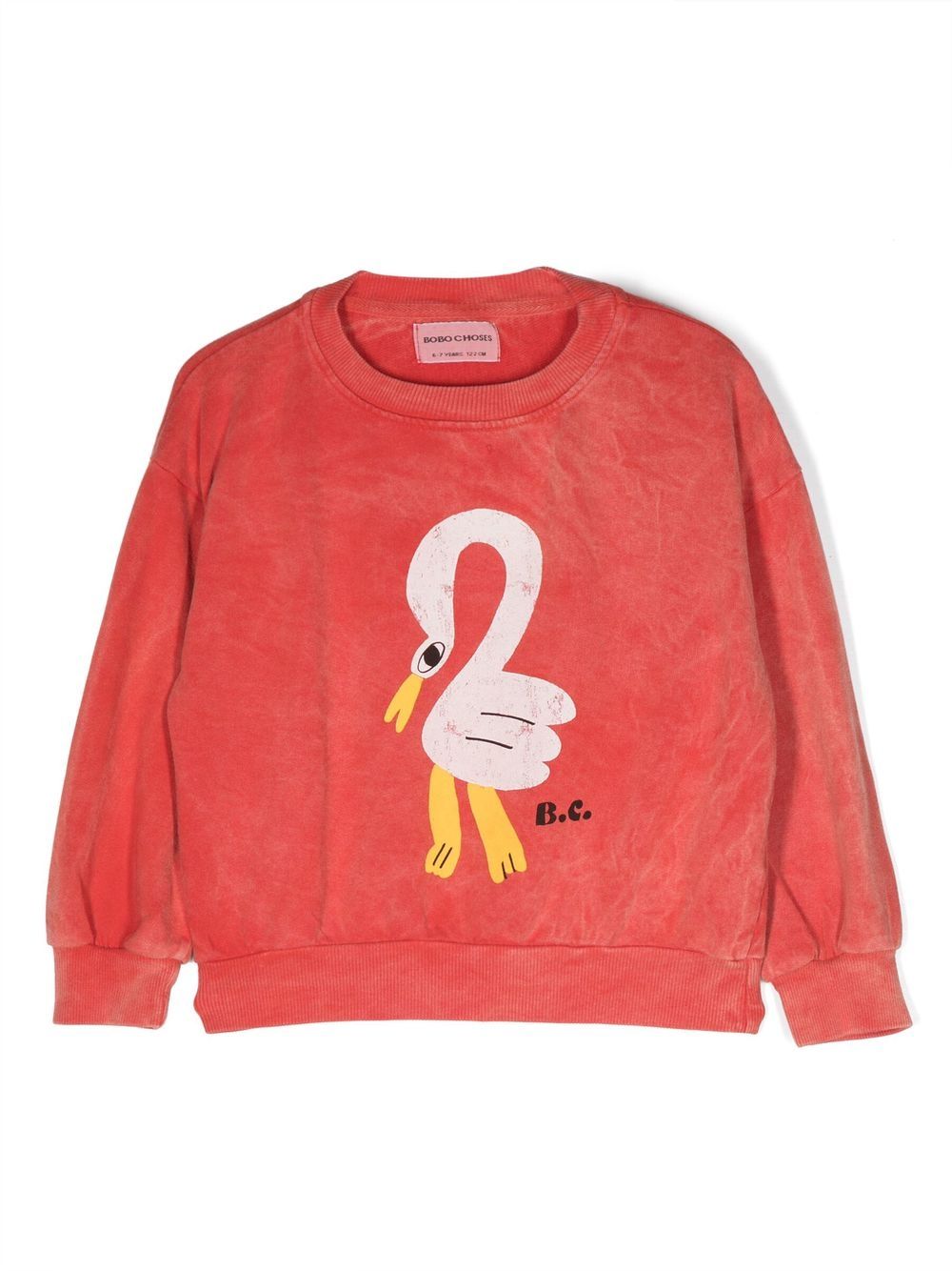 

Bobo Choses graphic-print cotton sweatshirt - Red