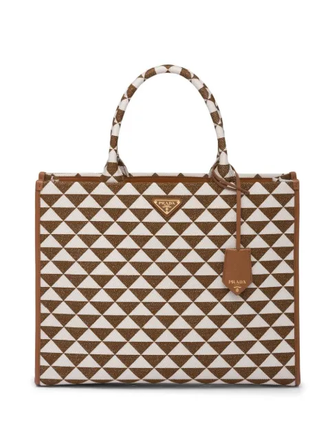 Prada grand sac cabas Symbole en jacquard