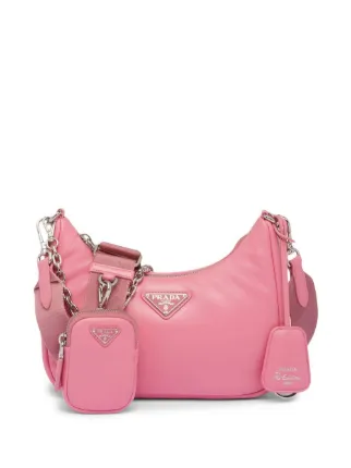 Geranium Pink Padded Nappa-leather Prada Re-edition 2005 Shoulder Bag