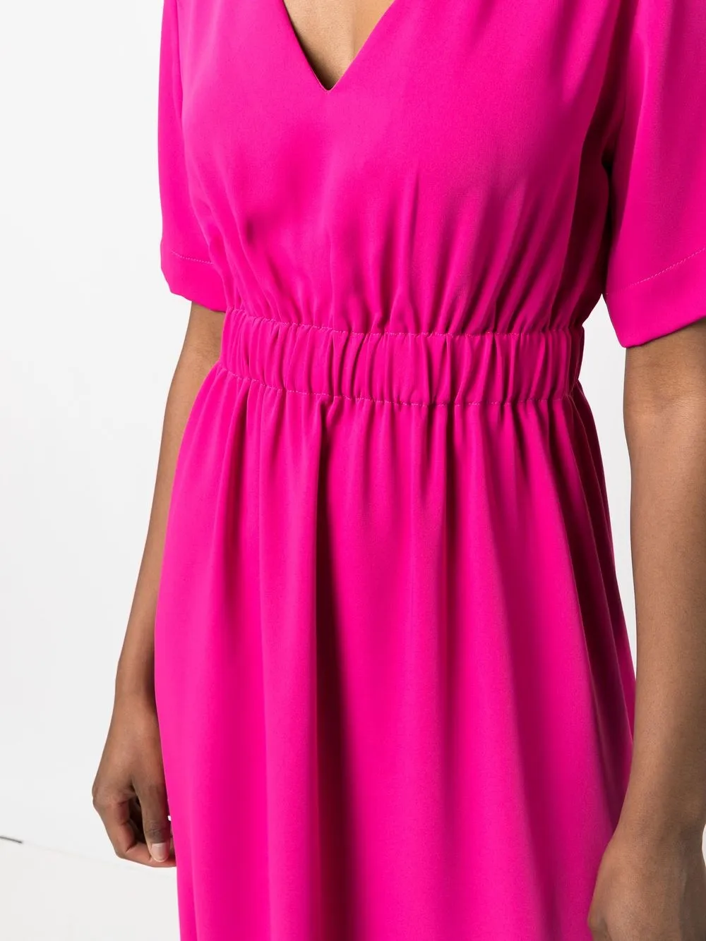 P.a.r.o.s.h Midi Dress In 粉色