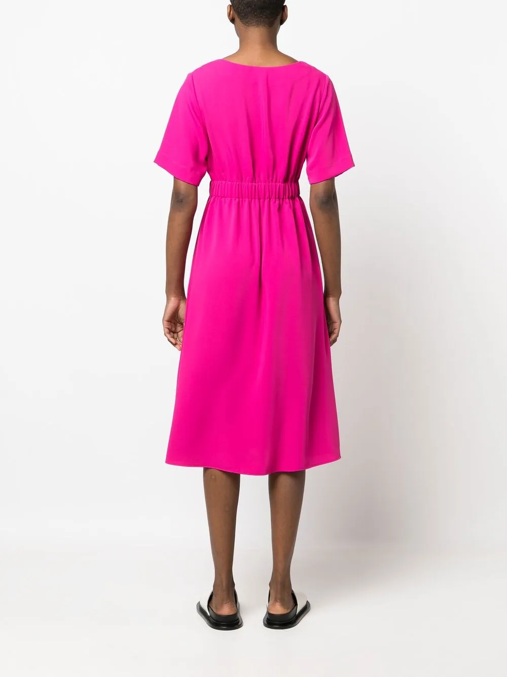 P.a.r.o.s.h Midi Dress In 粉色