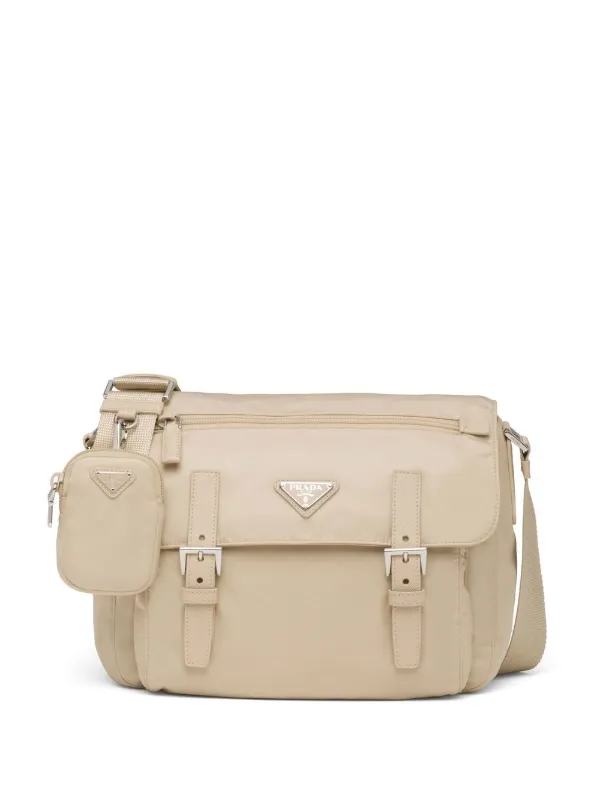 Prada Re-Nylon And Saffiano Leather Shoulder Bag - Farfetch