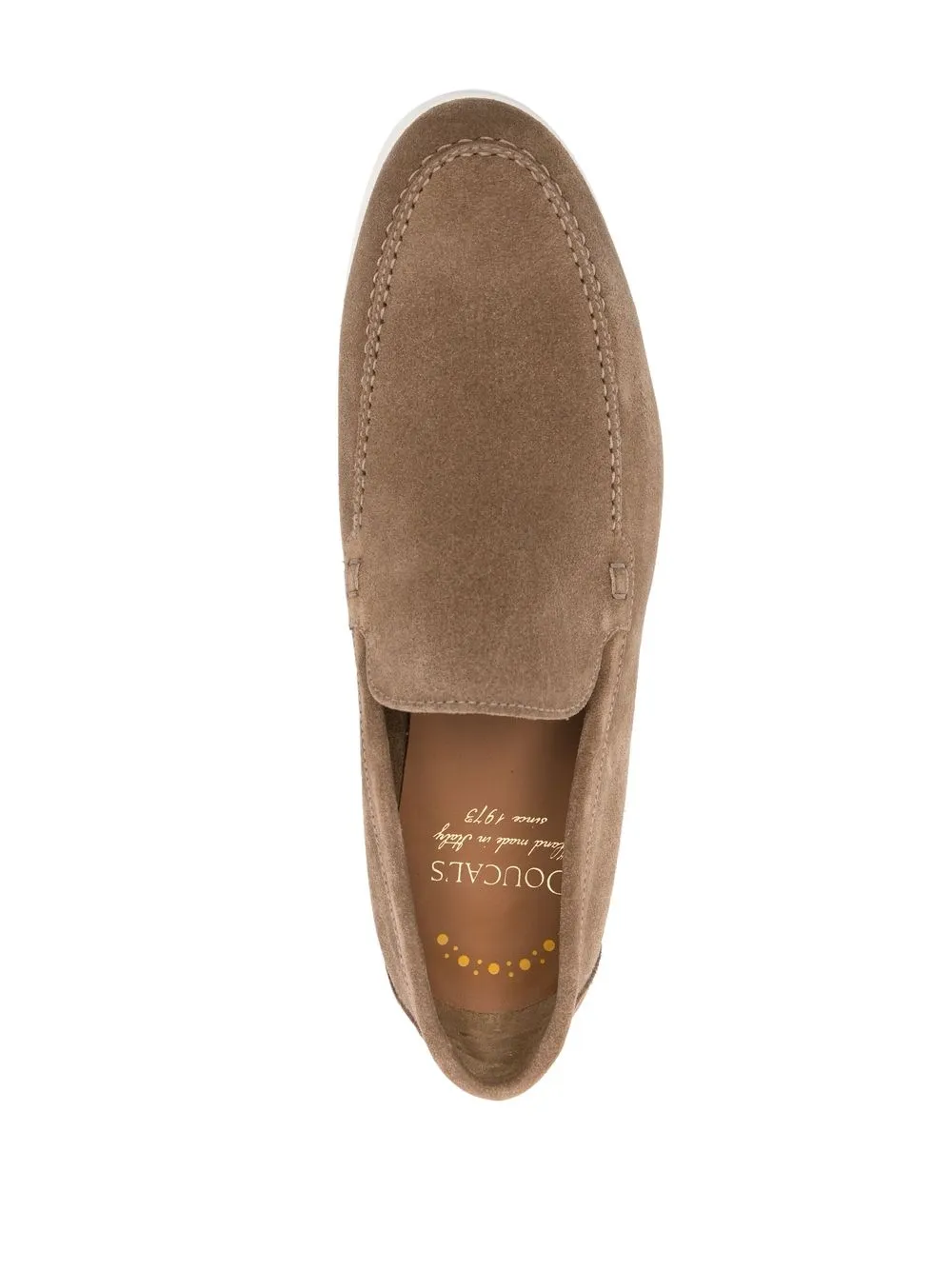 Shop Doucal's 25mm Suede Loafers In Braun