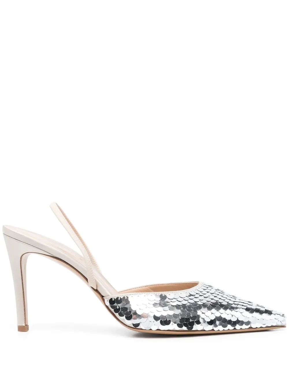 

Roberto Festa sequin-embellished 100mm mules - Silver