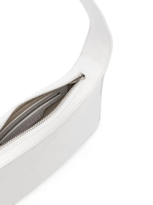 Courrèges Racer Leather Bag | White | FARFETCH