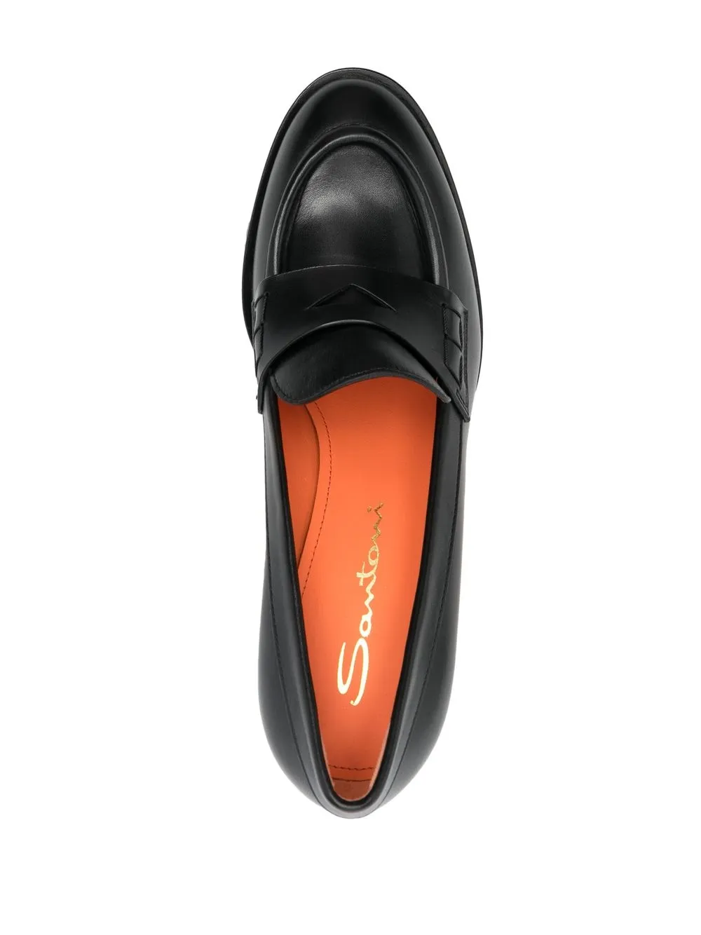 block heel loafer pumps