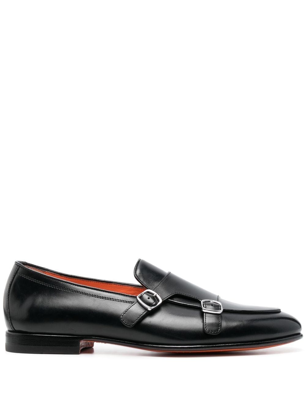 

Santoni double-buckle monk shoes - Black