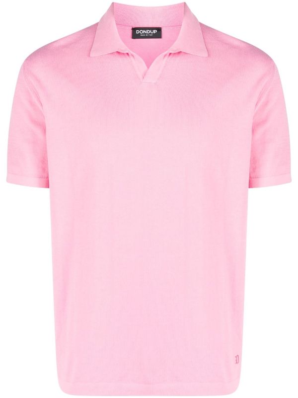 Plain Collar Neck Men Light Pink Cotton Shirt, Handwash