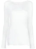 Skall Studio Edie Pointelle long-sleeved Tee - White