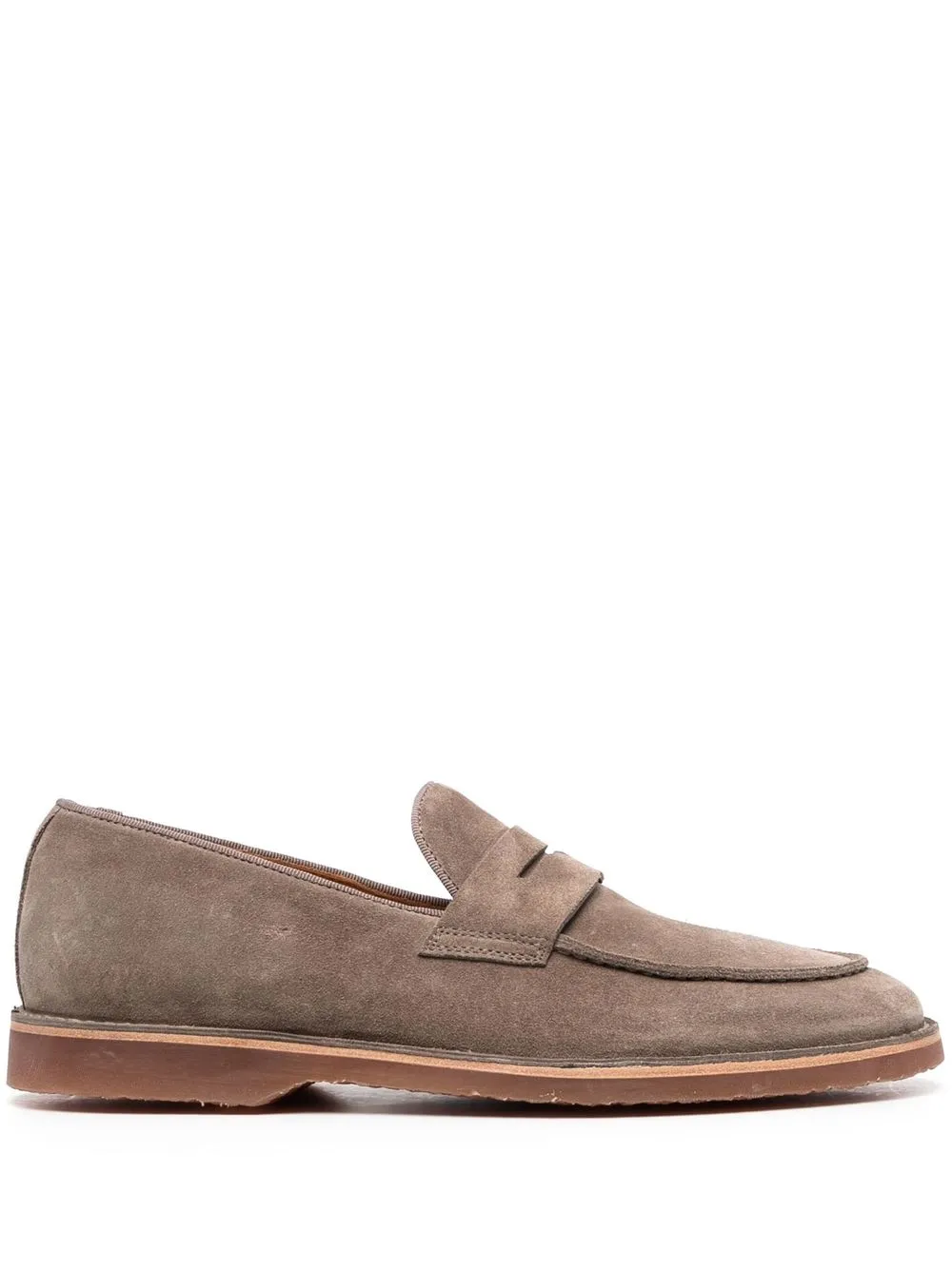 

Officine Creative penny-slot suede loafers - Grey