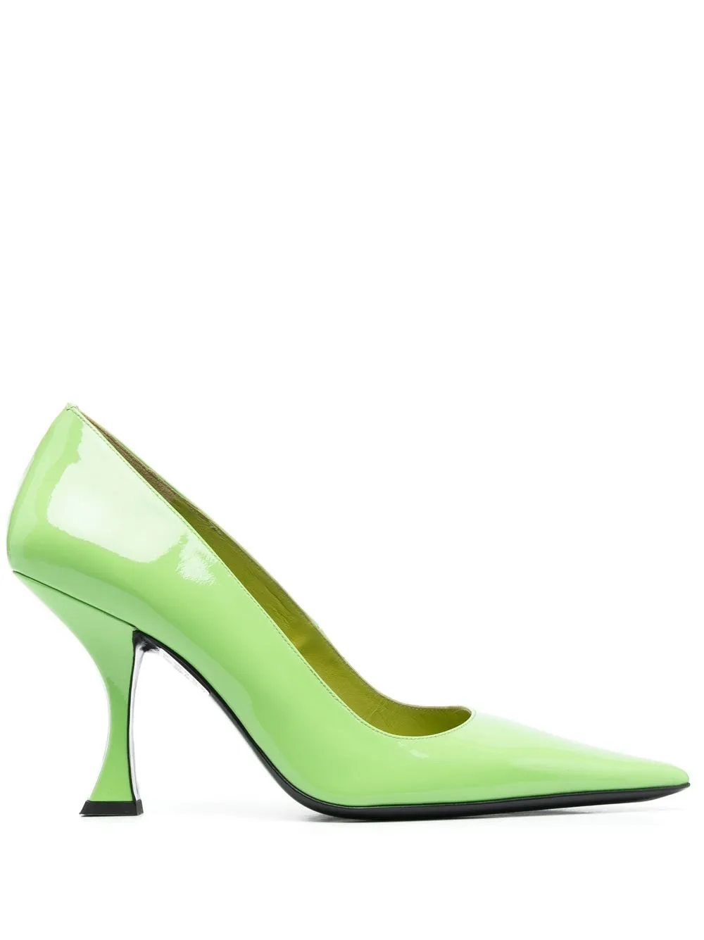 

BY FAR leather 90mm pumps - Green