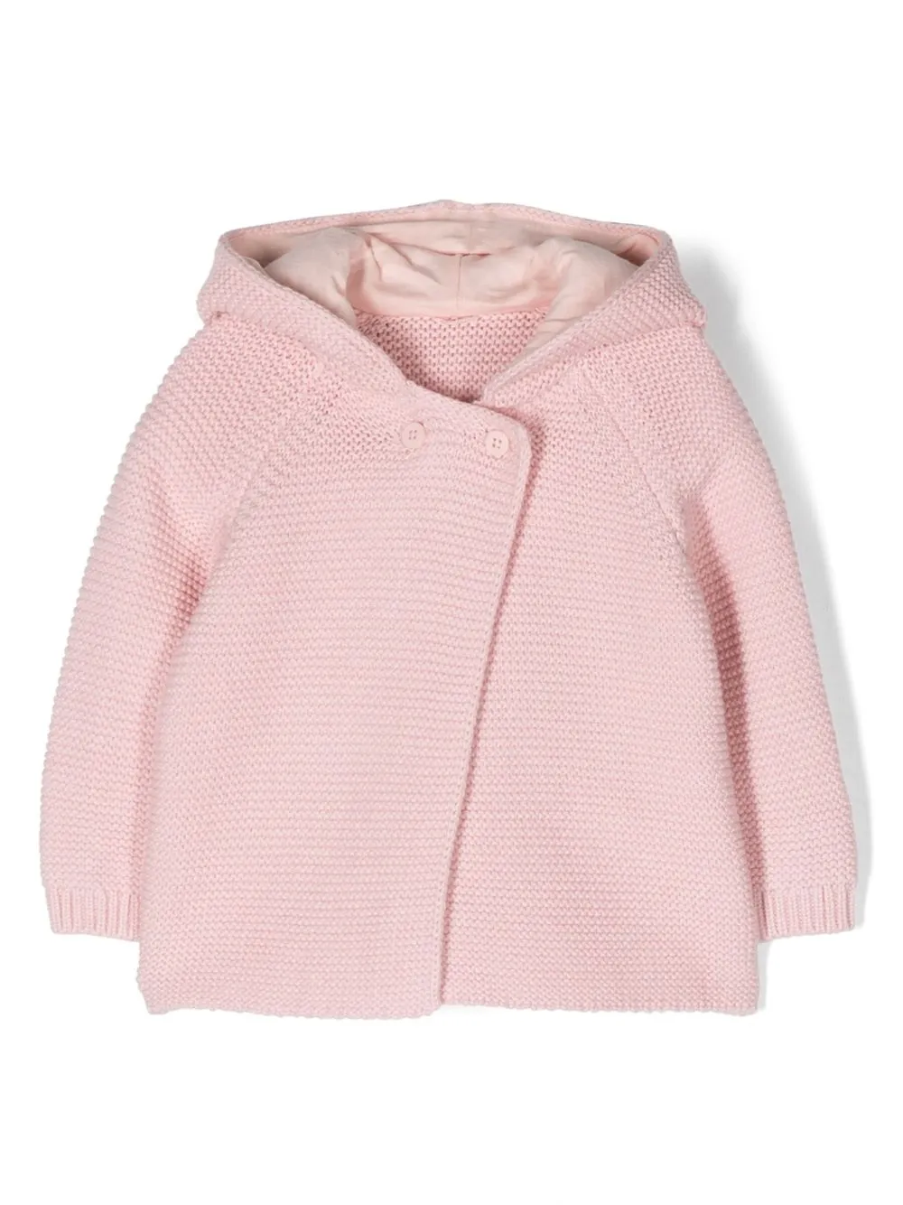 

Stella McCartney Kids button-up hooded knitted jacket - Rosado