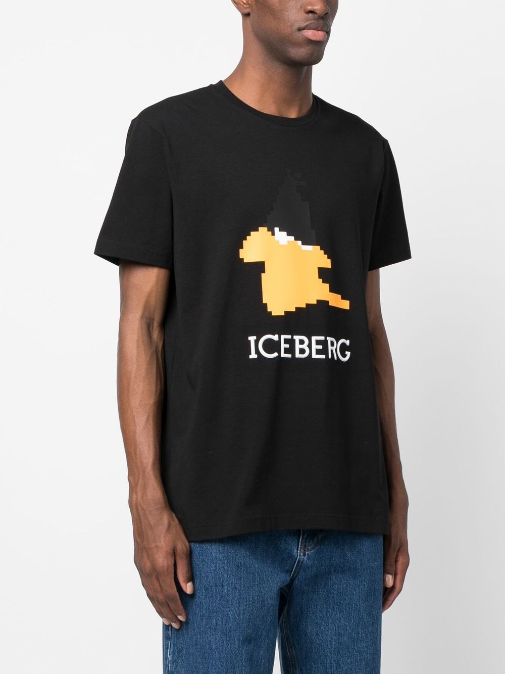 Shop Iceberg Looney Tunes Logo-print T-shirt In Black