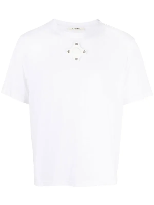 【関税込み】Craig Green ホワイト アイレット Tシャツ Craig Green アイレットディテール Tシャツ | ホワイト