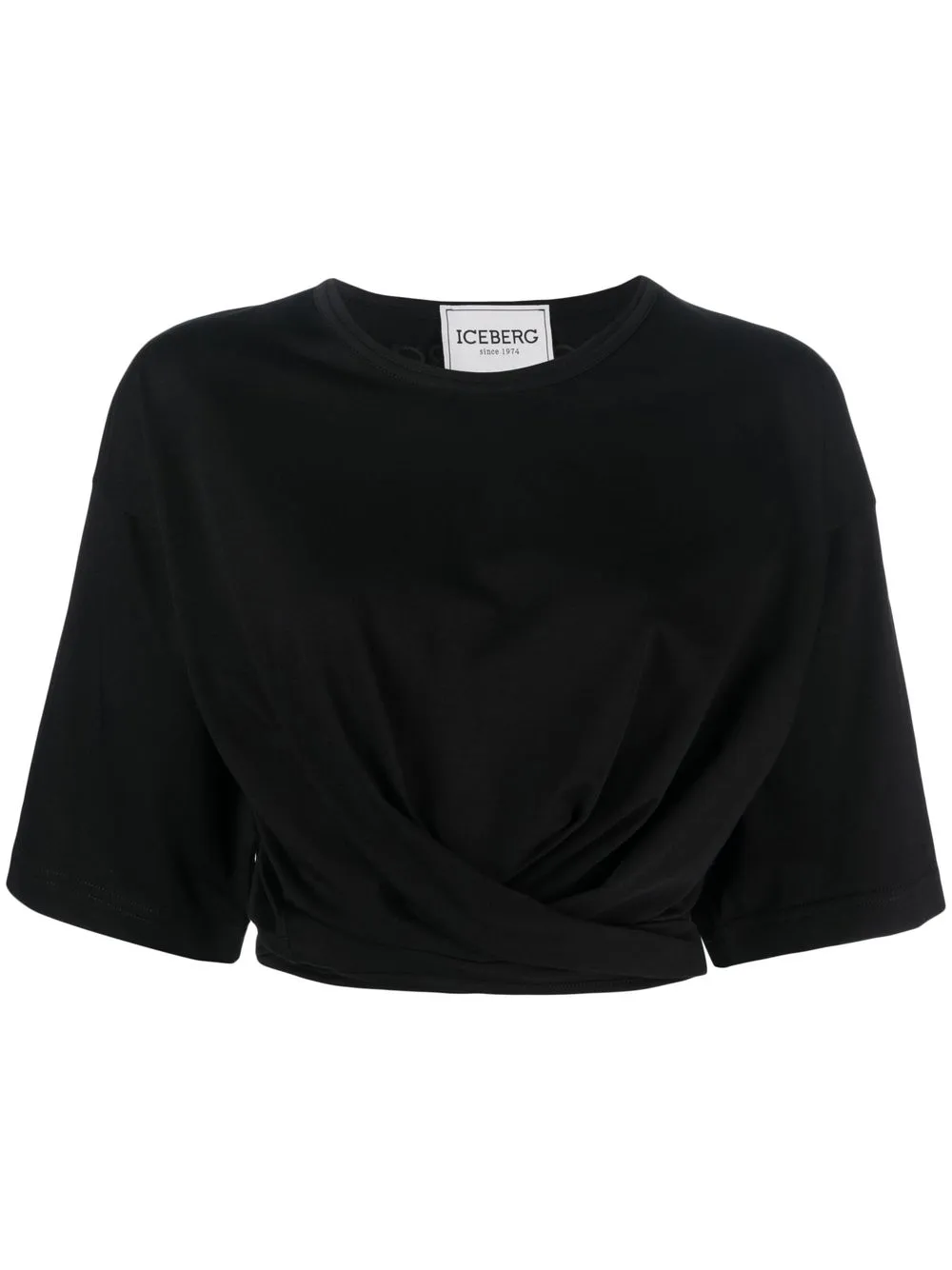 

Iceberg top con detalle cruzado - Negro