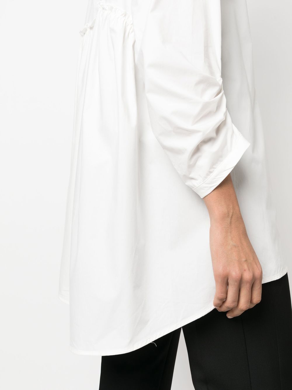 Shop Société Anonyme Button-front Long-sleeved Shirt In White