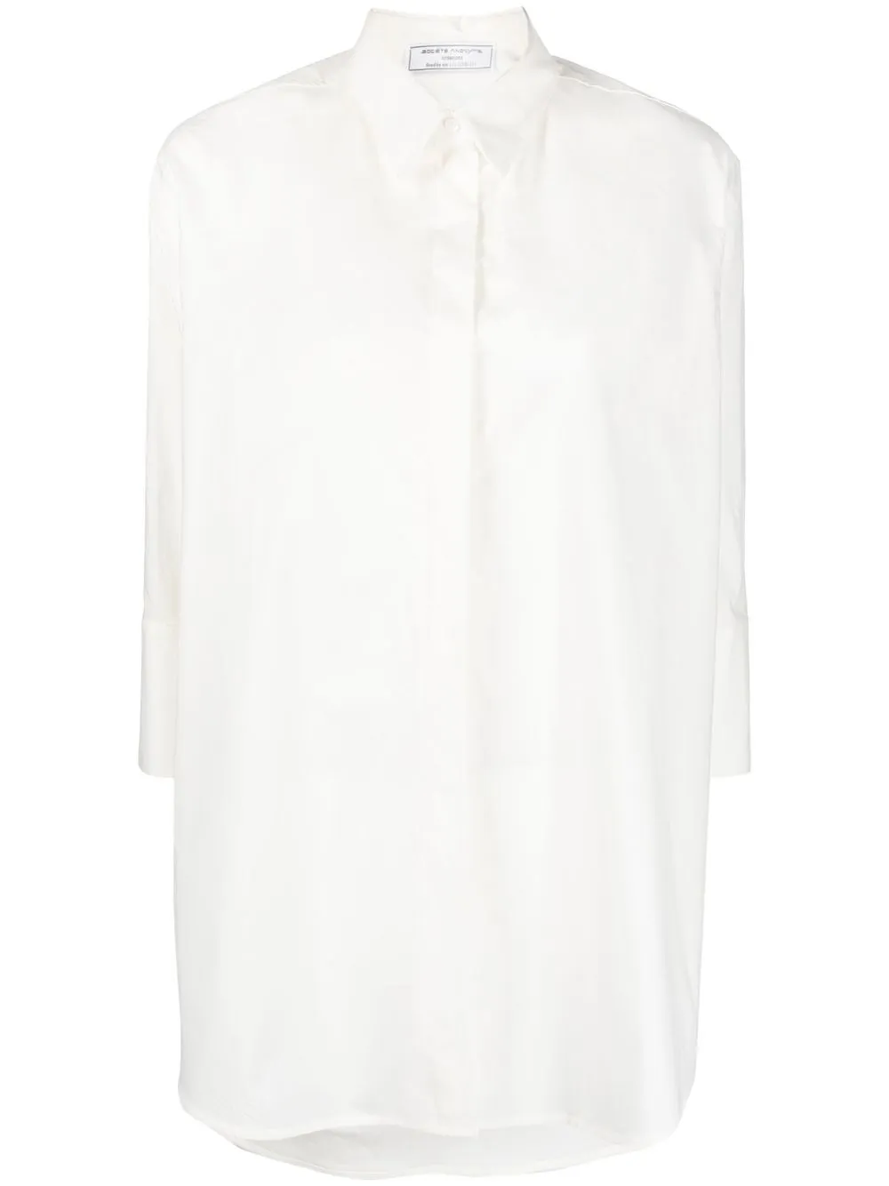 

Société Anonyme long-sleeved button-front shirt - White