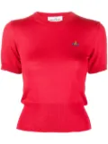 Vivienne Westwood embroidered-Orb knit top