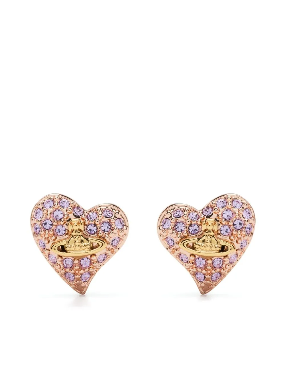 

Vivienne Westwood mini crystal-embellished earrings - Gold