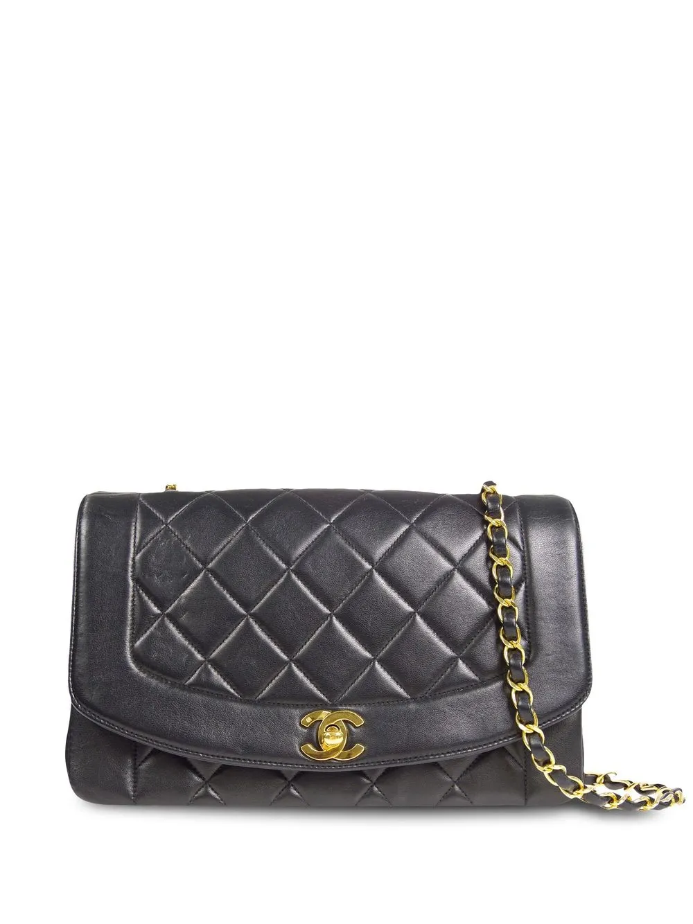 

CHANEL Pre-Owned 1992 medium Diana shoulder bag - Black