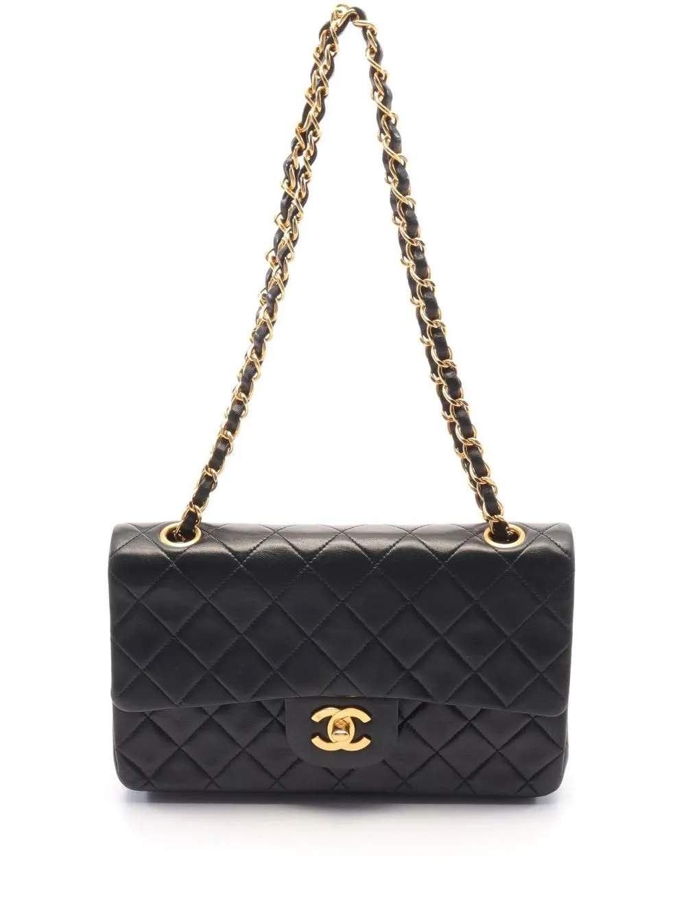 Pre-owned Chanel Double Flap 单肩包（2016-2017年典藏款） In Black