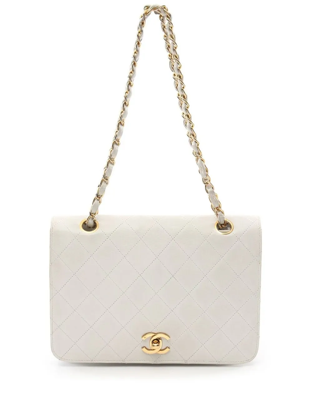 

CHANEL Pre-Owned 1991-1994 quilted shoulder bag - White