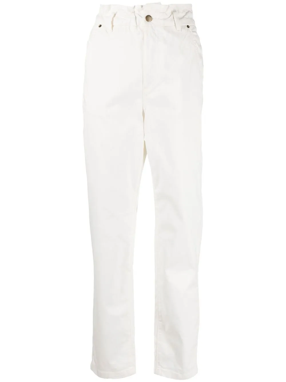 

Bonpoint elasticated-waist straight-leg jeans - White