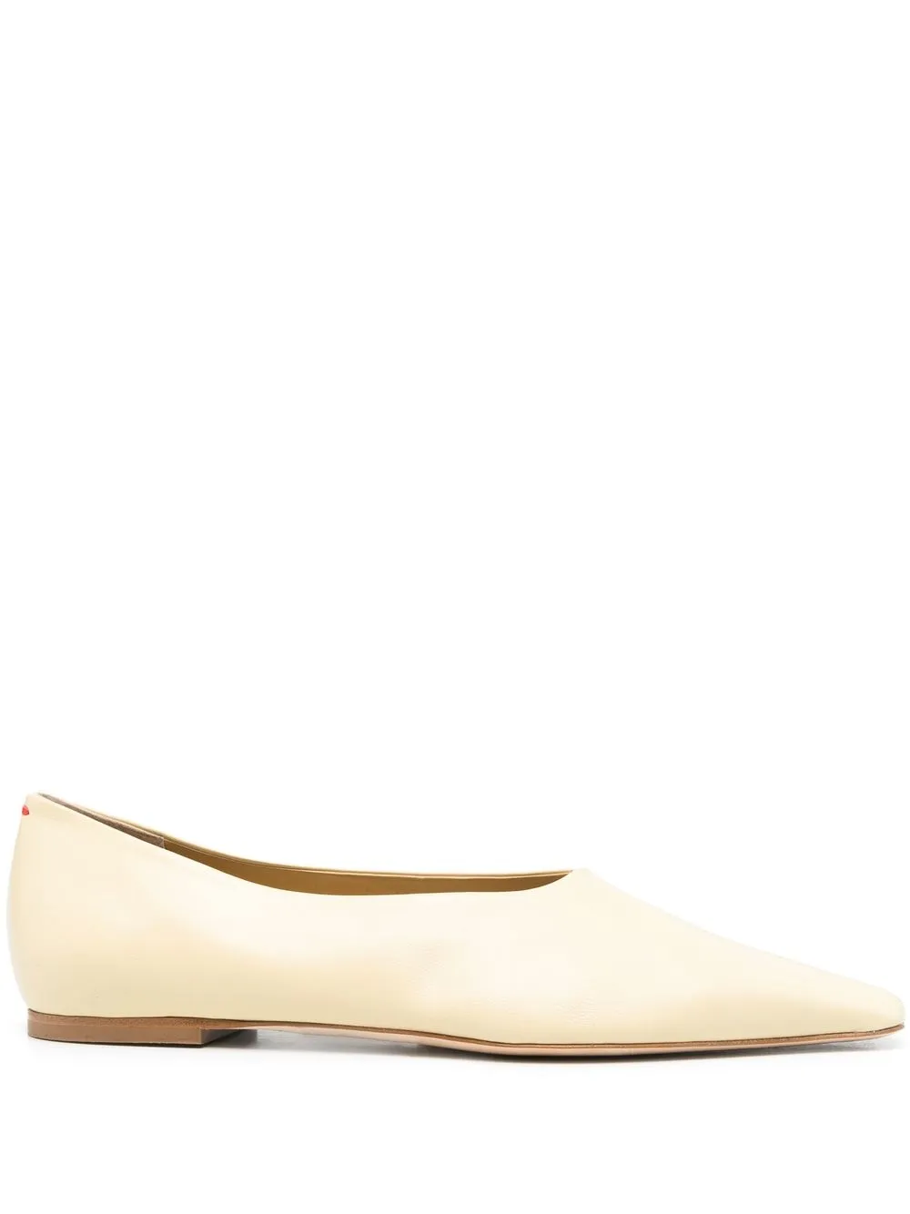 

Aeyde leather ballerina shoes - Yellow