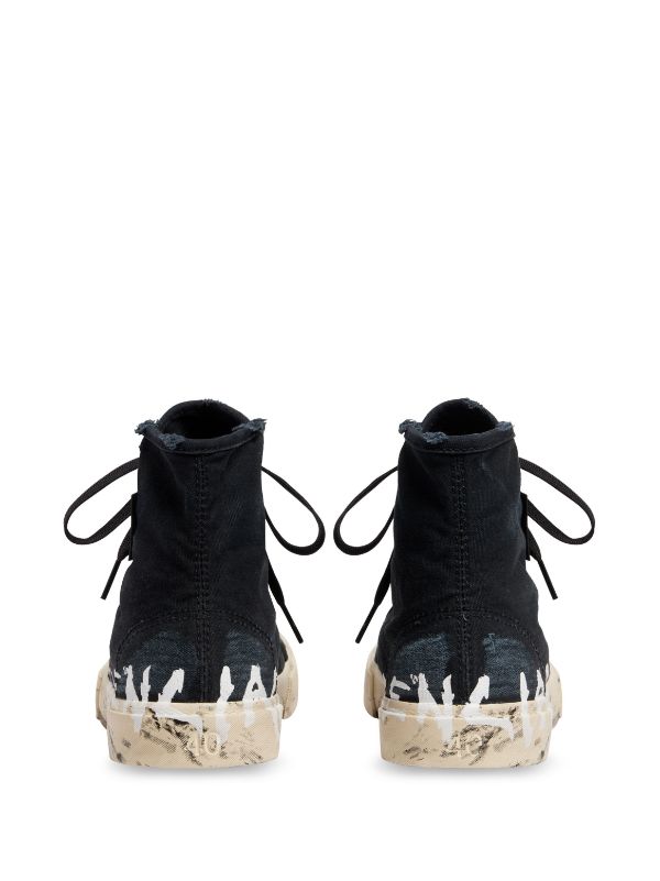 Balenciaga | Women 20mm Paris Monogram High Top Sneakers Dark Mink 35