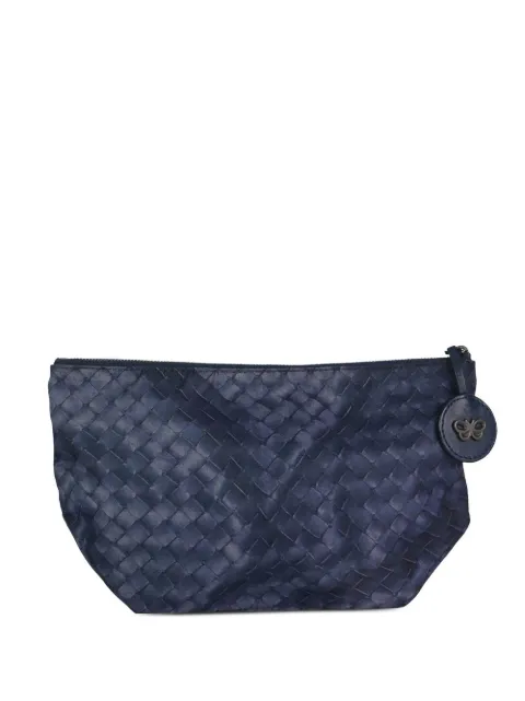 Bottega Veneta Pre-Owned Intrecciato logo charm pouch
