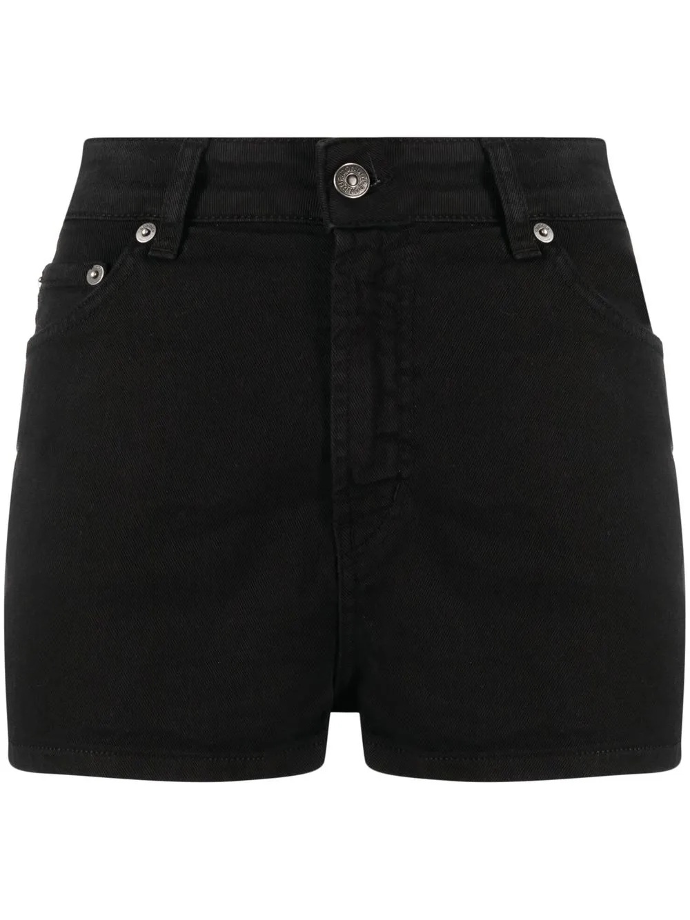 

DONDUP shorts de mezclilla con tiro alto - Negro